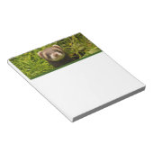 Cute Brown Ferret in de Grass Notitieblok (Schuin)