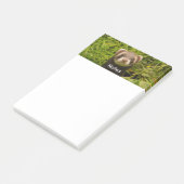 Cute Brown Ferret in de Grass Post-it® Notes (Schuin)
