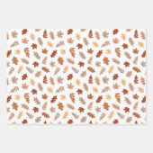 Cute Brown Feuilles d'automne Motif (Devant)