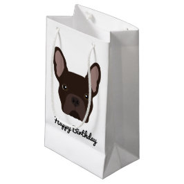 Cute Brown French Bulldog Birthday Klein Cadeauzakje