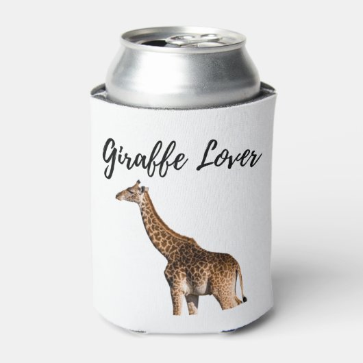 Cute Brown Giraffe Blikjeskoeler (Blikje Voorkant)