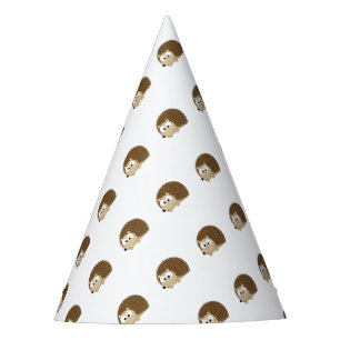 Cute Brown Hedegel Feesthoedjes