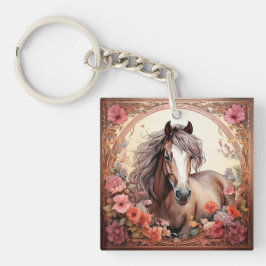 Cute Brown Horse Sleutelhanger