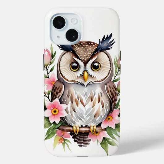 Cute Brown Owl iPhone / coque ipad (Verso)