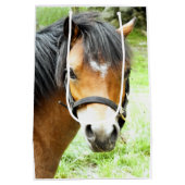 CUTE BROWN PONY MEDIUM CADEAUZAKJE (Achterkant)