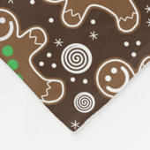 Cute Brown Red Green-kerstcadeautjes Fleece Deken (Hoek)