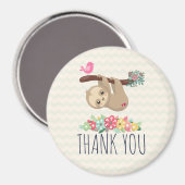 Cute Brown-sleuf onderaan bedankt Magneet (Voorkant / Achterkant)