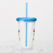 Cute Brown-sleuf ondersteboven Acryl Drinkbeker (Rechts)