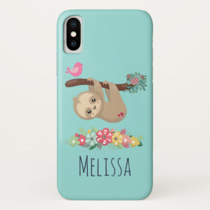 Cute Brown-sleuf ondersteboven iPhone X Hoesje