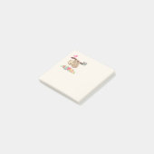 Cute Brown-sleuf ondersteboven Post-it® Notes (Schuin)
