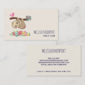 Cute Brown-sleuf ondersteboven Visitekaartje (Voorkant / Achterkant)