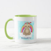 Cute Brown Sloth, Meditating on a Cloud Mok (Links)