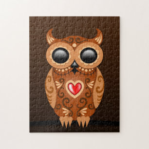 Cute Brown Sugar Owl Legpuzzel