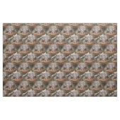 Cute Brown Toad Face Animal Pattern Stof (Yard (91,4 cm))