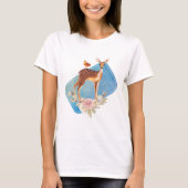 Cute Brown Waterverf Deer Rustic Elegance T-shirt (Voorkant)