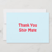 Cute Brunette Pirate Eye Patch Boy Birthday Party Bedankkaart (Achterkant)