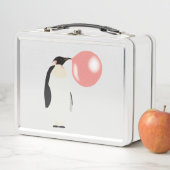 Cute Bubble Gum Penguin Blowble Bubble (In situ)