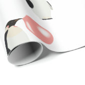 Cute Bubble Gum Penguin Blowble Bubble Cadeaupapier (Rol Hoek)