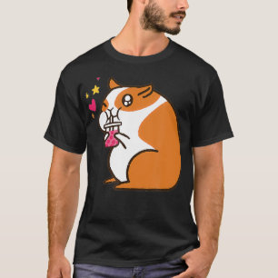 Cute Bubble Tea Hamster Drink Boba Animals T-shirt