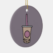 Cute bubble tea keramisch ornament (Rechts)