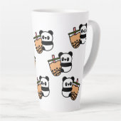 Cute Bubble Tea & Panda Beer Latte Mok (Rechterhoek)
