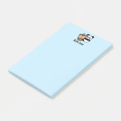 Cute Bubble Tea & Panda Beer Post-it® Notes (Schuin)