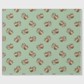 Cute Bubble Tea & Sloth Cadeaupapier (Vlak)