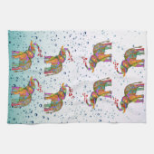 Cute Bubbles Eléphant serviette de cuisine (Horizontal)