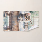 Cute Bubbly Kitten Temps de bain (Serviette à main)