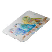 Cute Budgie bougie oiseau Aquarelle Art Magnet (Côté Gauche)
