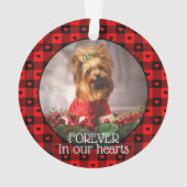 Cute Buffalo Plaid Hearts Custom Chien Animal de c (dos)