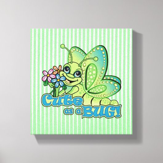 Cute Bug Canvas Afdruk (Voorkant)