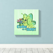 Cute Bug Canvas Afdruk (Insitu (Houten vloer))