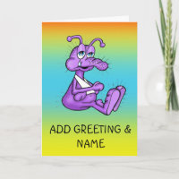 Cute Bug Insect Get Well Card