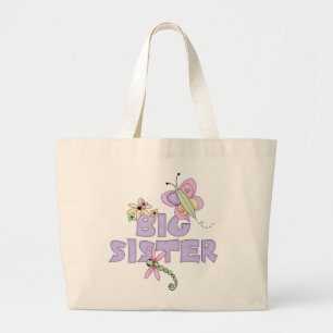 Cute Bugs Big Sister Grote Tote Bag