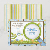 Cute Bugs Birthday Party Invitation Kaart (Voorkant / Achterkant)