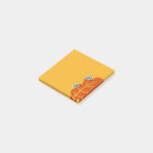 Cute Bugs Eat Autumn Leaf Post-it® Notes (Schuin)