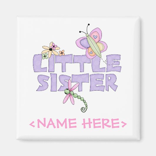Cute Bugs Little Sister Magneet (Voorkant)