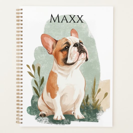 Cute Bulldog 2026 Planner Book | Lovely Bulldog (Devant)