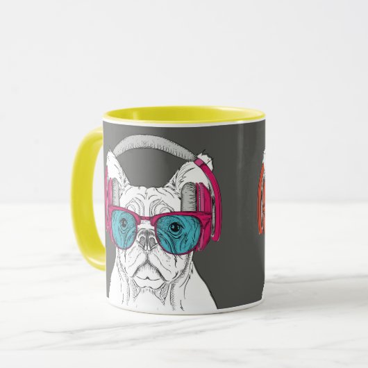 Cute Bulldog Mok (Voorkant links)