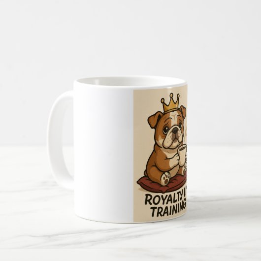 Cute Bulldog Mug (Devant gauche)