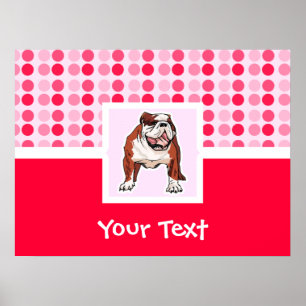 Cute Bulldog Poster