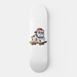 Cute Bulldog Skater Skateboard