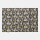 Cute Bullfrog Face Animal Natuur Pattern Theedoek (Horizontaal)