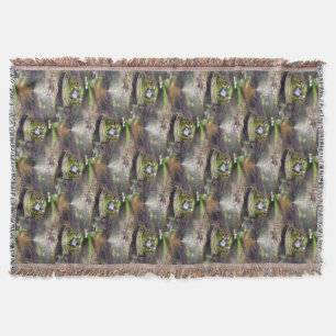 Cute Bullfrog Natuur Art Pattern Deken