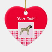 Cute Bullmastiff Keramisch Ornament (Achterkant)
