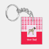 Cute Bullmastiff Sleutelhanger (Voorkant Links)
