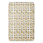 Cute Bumble Bee and Rainbows Pattern Badmat (Voorkant Verticaal)