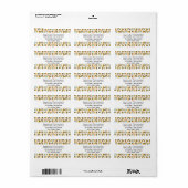 Cute Bumble Bee and Rainbows Pattern Etiket (Full Sheet)