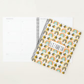 Cute Bumble Bee and Rainbows Pattern Planner (Display)
